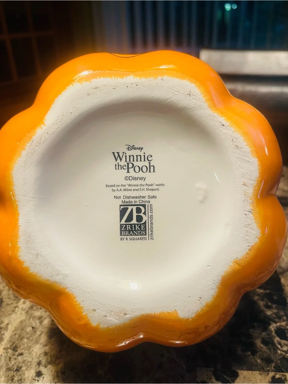 Halloween Winnie the Pooh Pumpkin Candy Jar - Orange